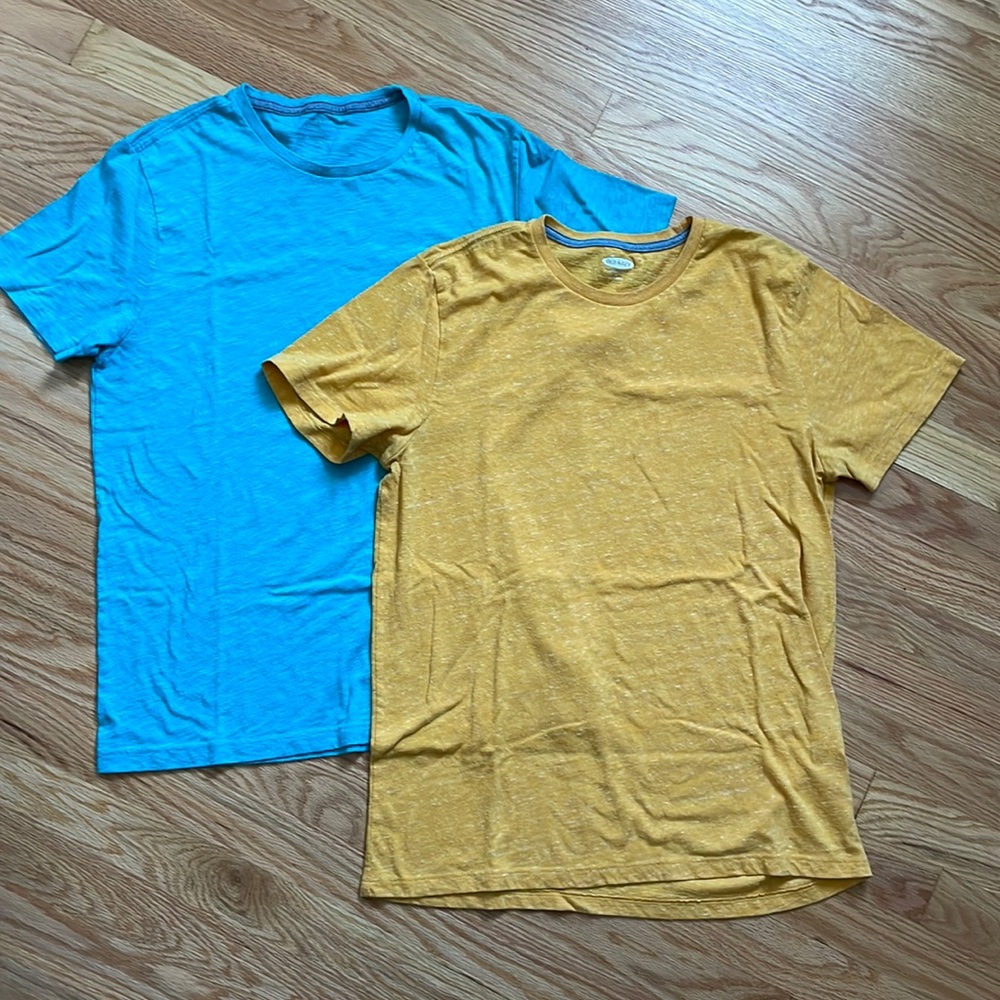OLD NAVY Bundle of 2 Men’s Crew Neck Soft Washed T-Shirts M